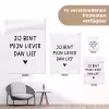 Spreuken - Jij bent mijn liever dan lief - Quotes tuinposter los doek klein -Xsfeer9_DE
