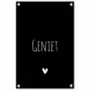 Spreuken - Geniet - Quotes tuinposter los doek klein -3d
