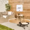 Spreuken - Geniet - Quotes tuinposter los doek klein -sfeer4