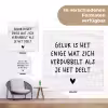 Spreuken - Geluk is het enige wat zich verdubbelt - Quotes tuinposter los doek klein -Xsfeer9_DE