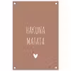 Spreuken - Hakuna matata - Quotes tuinposter los doek klein -3d