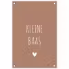 Spreuken - Kleine baas - Quotes tuinposter los doek klein -3d