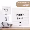 Spreuken - Kleine baas - Quotes tuinposter los doek klein -Xsfeer9_DE