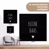 Spreuken - Kleine baas - Quotes tuinposter los doek klein -Xsfeer9_DE