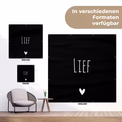 Spreuken - Lief - Quotes tuinposter los doek klein -Xsfeer9_DE
