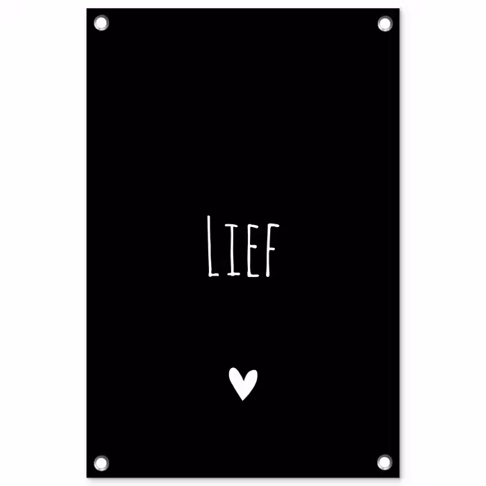 Spreuken - Lief - Quotes tuinposter los doek klein -3d