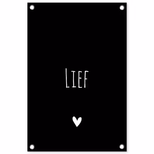 Spreuken - Lief - Quotes tuinposter los doek klein -3d
