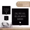 Spreuken - Ramses Shaffy - Zing vecht huil bid lach werk en bewonder - Quotes tuinposter los doek klein -Xsfeer9_DE