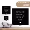 Spreuken - Wat je allemaal met me doet - Quotes tuinposter los doek klein -Xsfeer9_DE