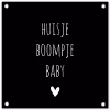 Spreuken - Huisje boompje baby - Quotes tuinposter los doek klein -3d