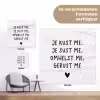 Spreuken - Quotes - Je kust je je sust me - Maaike Ouboter tuinposter los doek klein -Xsfeer9_DE