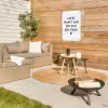 Spreuken - Quotes - Liefde maakt van een huis een thuis tuinposter los doek klein -sfeer4