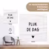 Spreuken - Quotes - Pluk de dag - Carpe diem tuinposter los doek klein -Xsfeer9_DE