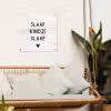Spreuken - Quotes - Slaap kindje slaap tuinposter los doek klein -sfeer7