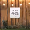 Spreuken - Quotes - Ik heb het nog nooit gedaan dus tuinposter los doek klein -sfeer1