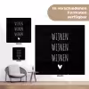 Spreuken - Quotes - Wijnen wijnen wijnen tuinposter los doek klein -Xsfeer9_DE