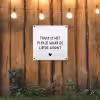Spreuken - Thuis is het plekje waar de liefde woont - Quotes tuinposter los doek klein -sfeer1