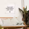 Spreuken - Thuis is het plekje waar de liefde woont - Quotes tuinposter los doek klein -sfeer7
