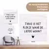 Spreuken - Thuis is het plekje waar de liefde woont - Quotes tuinposter los doek klein -Xsfeer9_DE