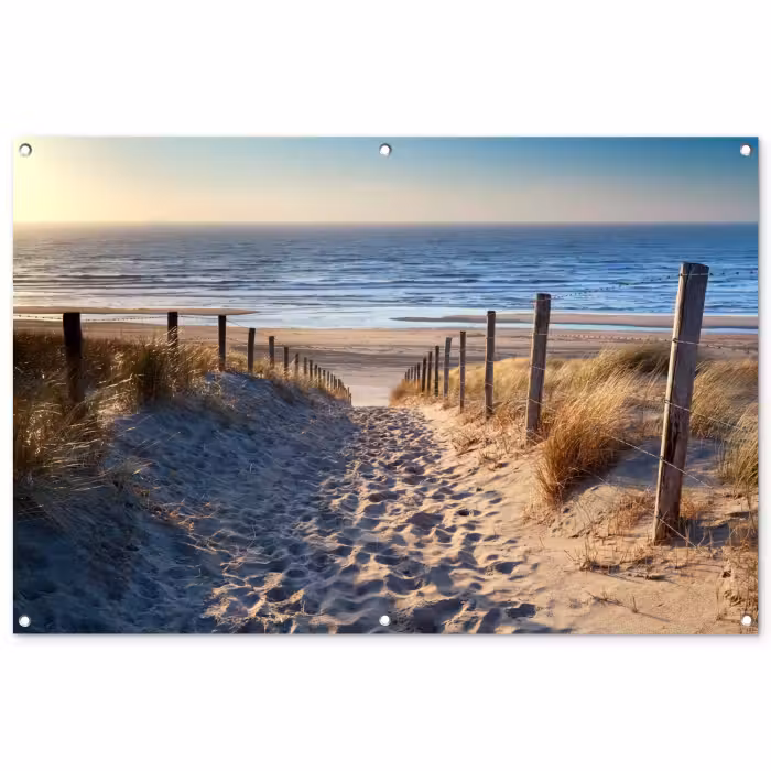 Gartenposter - Strand - Meer - Niederlande - Dünen - Sonne