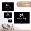 Tekst - Oh happy day - Zomer - Quotes tuinposter los doek klein -Xsfeer9_DE