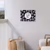 Tekst - Zonnetje, wijntje & kletsen - Quotes - Wijn - Tuin tuinposter los doek klein -sfeer8