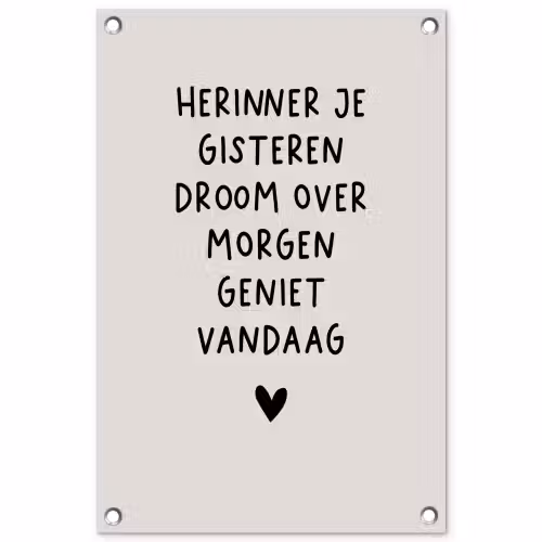 droom-beige tuinposter los doek klein -3d