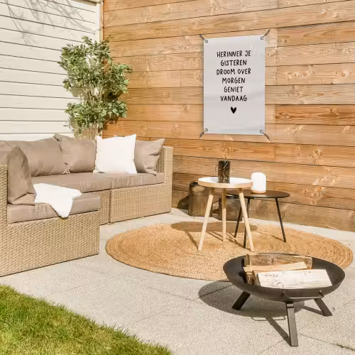 droom-beige tuinposter los doek klein -sfeer4