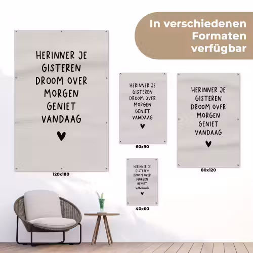 droom-beige tuinposter los doek klein -Xsfeer9_DE