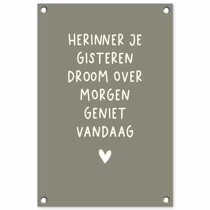 droom-groen tuinposter los doek klein -3d