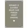 droom-groen tuinposter los doek klein -3d