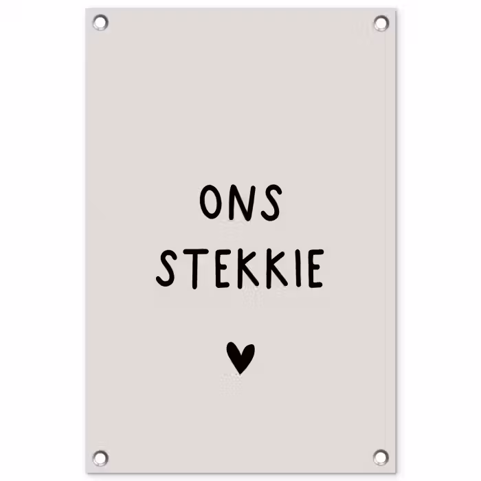 onsstekkie-beige tuinposter los doek klein -3d