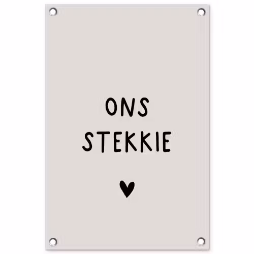 onsstekkie-beige tuinposter los doek klein -3d