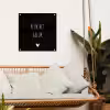 Quote - Spreuken - Pluk het geluk tuinposter los doek klein -sfeer7
