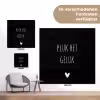 Quote - Spreuken - Pluk het geluk tuinposter los doek klein -Xsfeer9_DE