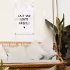 Quotes - Last van lentekriebels - Spreuken tuinposter los doek klein -sfeer7