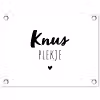 Quotes - Knus plekje - Tuin - Tekst tuinposter los doek klein -3d