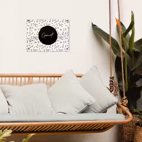Quotes - Geniet - Zomer - Tekst tuinposter los doek klein -sfeer7