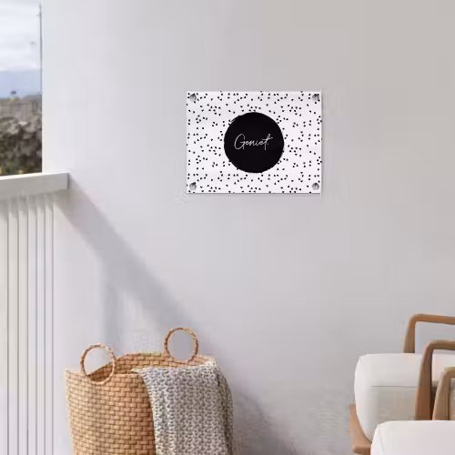 Quotes - Geniet - Zomer - Tekst tuinposter los doek klein -sfeer8