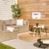 Quotes - Geniet - Spreuken tuinposter los doek klein -sfeer4