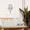 Quotes - Geluk is het enige wat zich verdubbelt - Spreuken tuinposter los doek klein -sfeer7