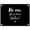 Quotes - Hé zon, ga je mee stralen? - Zomer - Tekst - Zon tuinposter los doek klein -3d