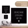 Quotes - Doe mij maar levenslang met jou - Spreuken tuinposter los doek klein -Xsfeer9_DE