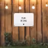 Quotes - Pluk de dag - Tekst - Zwart wit - Hartje tuinposter los doek klein -sfeer1