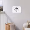 Quotes - Oh happy day - Spreuken - Geluk tuinposter los doek klein -sfeer8
