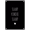 Quotes - Slaap kindje slaap - Spreuken tuinposter los doek klein -3d