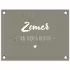 Quotes - Zomer, zon, wijn & kletsen - Tekst - Zomer tuinposter los doek klein -3d