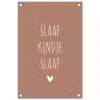 Quotes - Spreuken - Slaap kindje slaap tuinposter los doek klein -3d