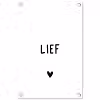 Quotes - Lief - Spreuken tuinposter los doek klein -3d