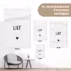 Quotes - Lief - Spreuken tuinposter los doek klein -Xsfeer9_DE